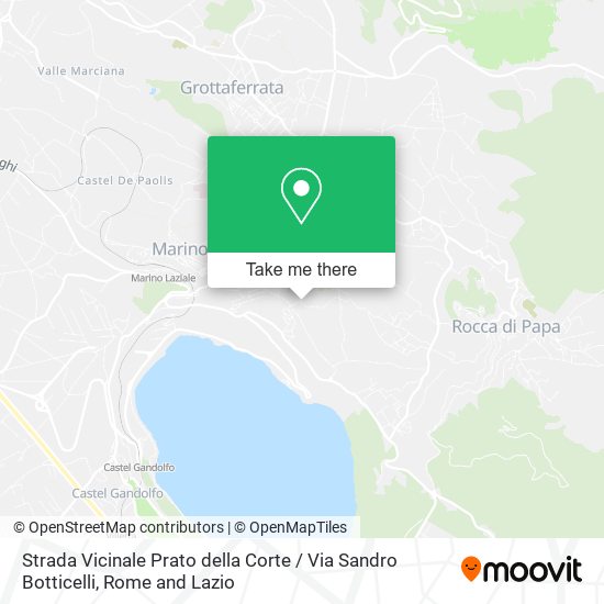 Strada Vicinale Prato della Corte / Via Sandro Botticelli map