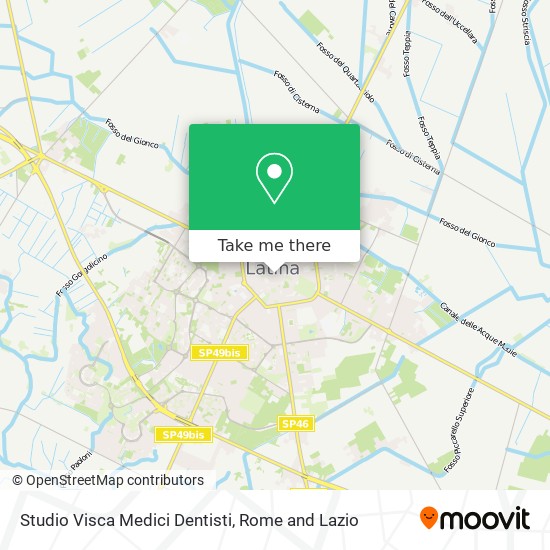 Studio Visca Medici Dentisti map