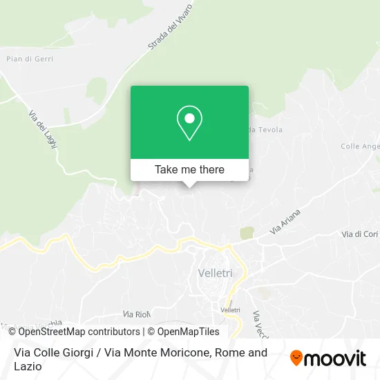 Via Colle Giorgi / Via Monte Moricone map