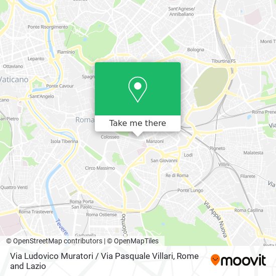 Via Ludovico Muratori / Via Pasquale Villari map