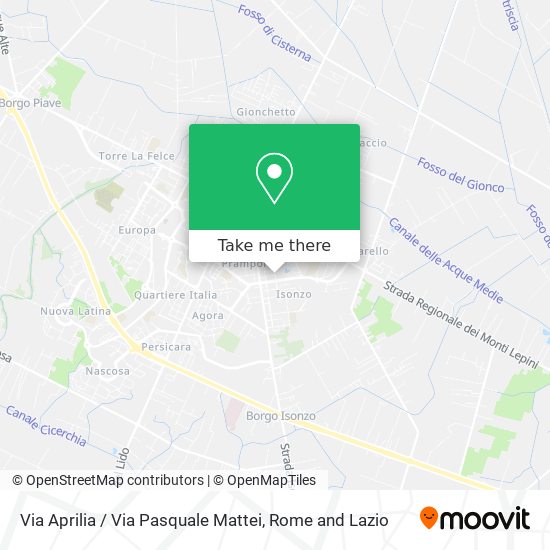 Via Aprilia / Via Pasquale Mattei map