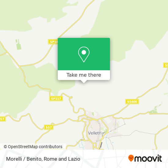 Morelli / Benito map