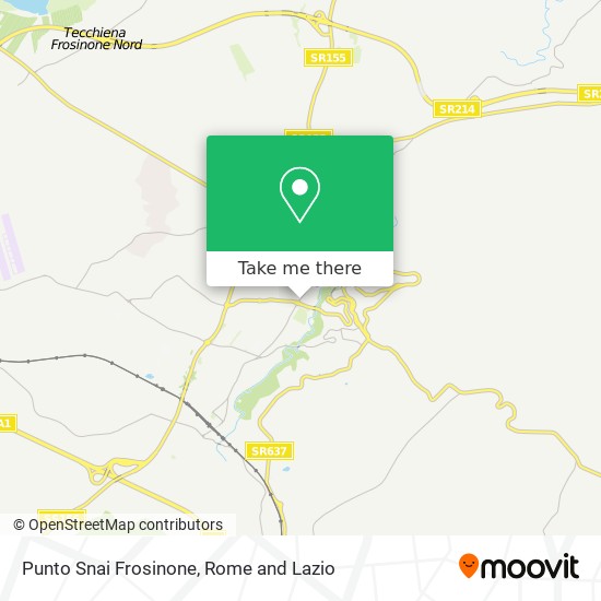 Punto Snai Frosinone map