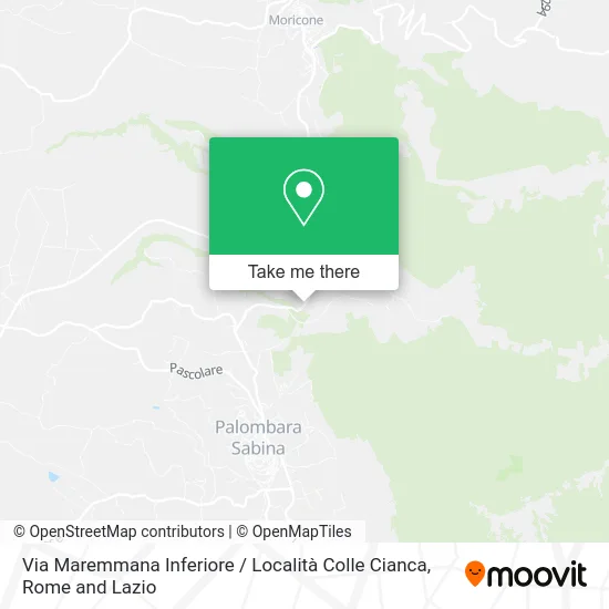 Maremmana Inferiore Street / Colle Cianca Location map