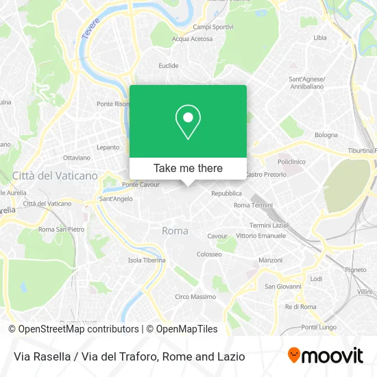 Rasella Street / Traforo Street map