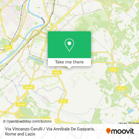 Via Vincenzo Cerulli / Via Annibale De Gasparis map
