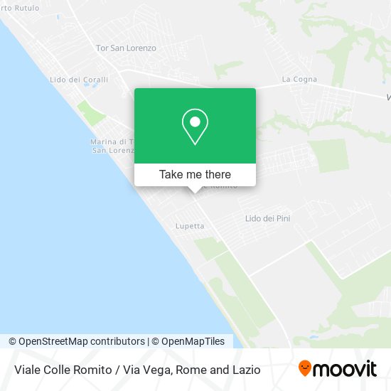 Viale Colle Romito / Via Vega map