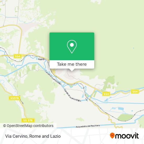 Via Cervino map