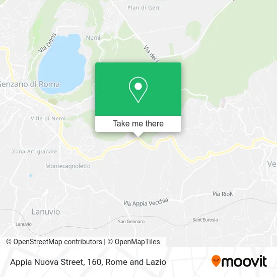 Appia Nuova Street, 160 map