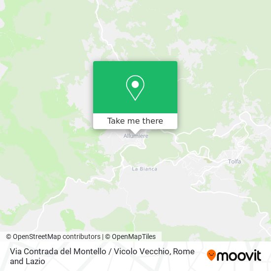 Via Contrada del Montello / Vicolo Vecchio map