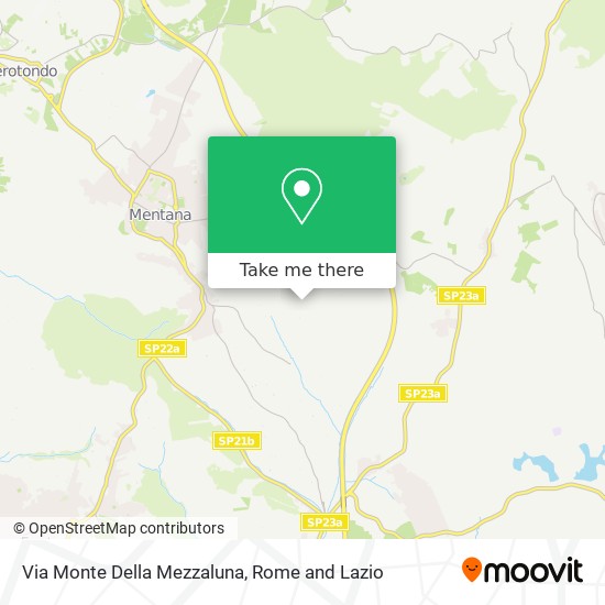 Via Monte Della Mezzaluna map