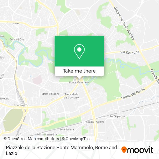 Piazzale della Stazione Ponte Mammolo map