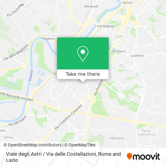 Viale degli Astri / Via delle Costellazioni map