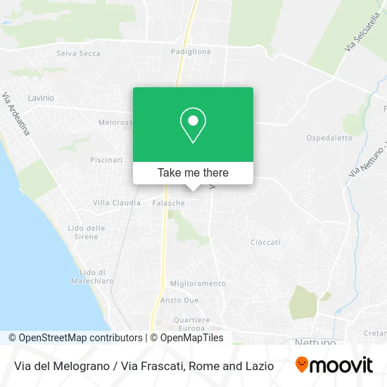 Melograno Street / Frascati Street map