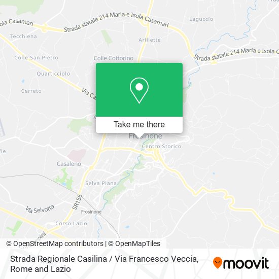 Strada Regionale Casilina / Via Francesco Veccia map