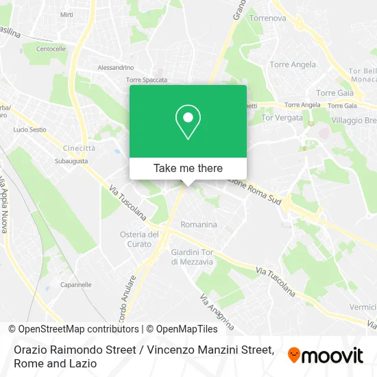 Orazio Raimondo Street / Vincenzo Manzini Street map