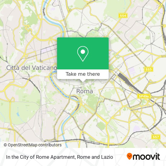 In the City of Rome Apartment map