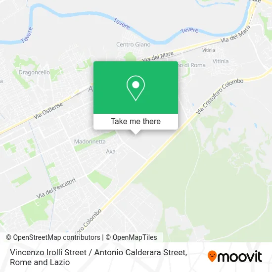 Vincenzo Irolli Street / Antonio Calderara Street map