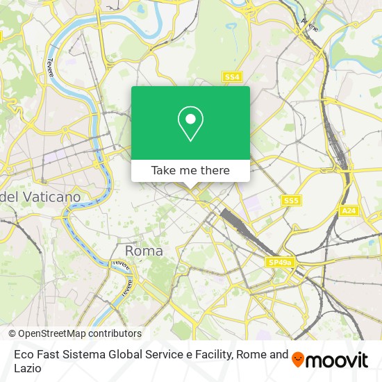 Eco Fast Sistema Global Service e Facility map