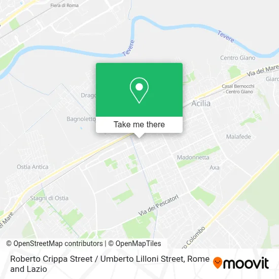 Roberto Crippa Street / Umberto Lilloni Street map