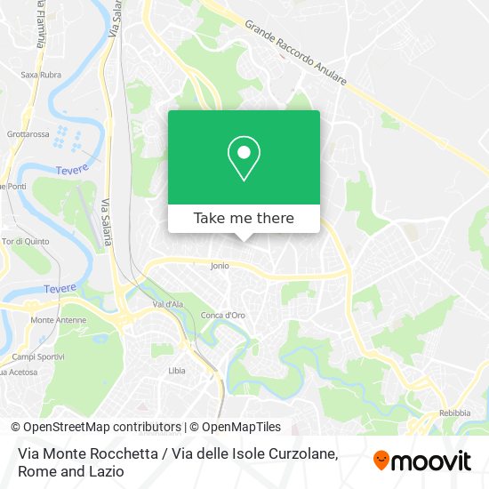 Via Monte Rocchetta / Via delle Isole Curzolane map