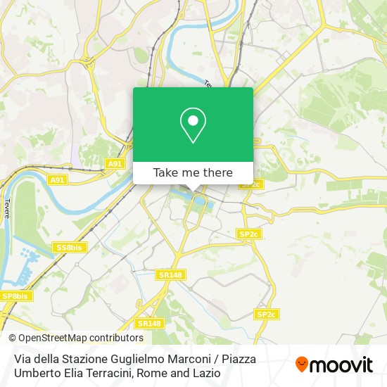 Via della Stazione Guglielmo Marconi / Piazza Umberto Elia Terracini map