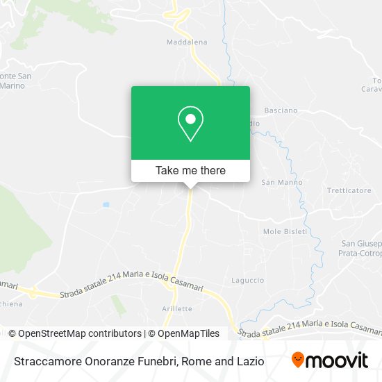 Straccamore Onoranze Funebri map