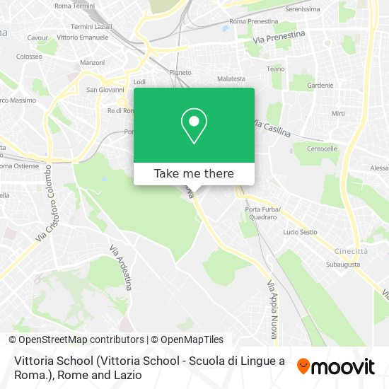 Vittoria School (Vittoria School - Scuola di Lingue a Roma.) map