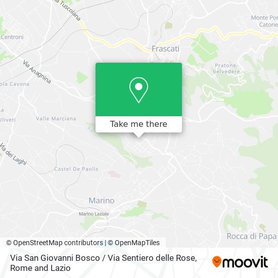 Via San Giovanni Bosco / Via Sentiero delle Rose map