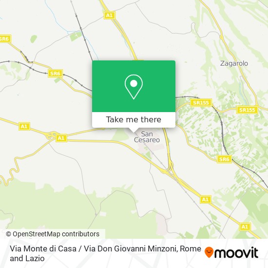 Via Monte di Casa / Via Don Giovanni Minzoni map