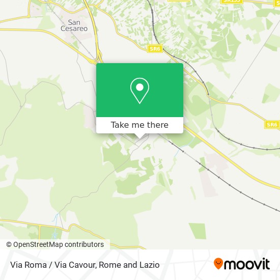 Via Roma / Via Cavour map