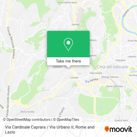 Cardinal Caprara Street / Urbano II Street map