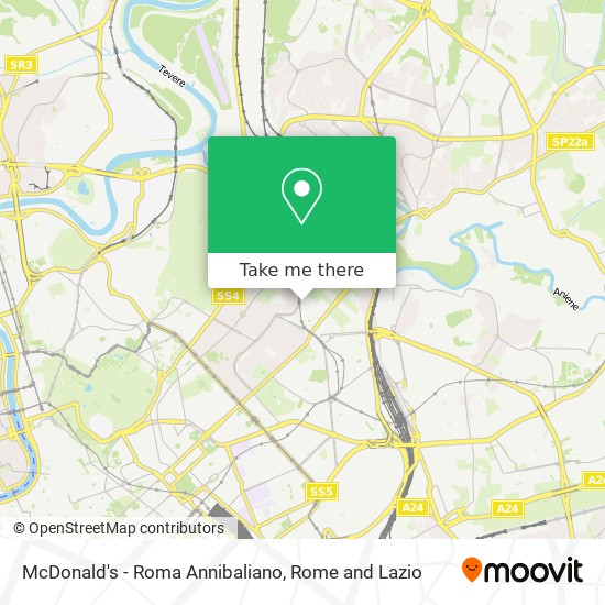 McDonald's - Roma Annibaliano map