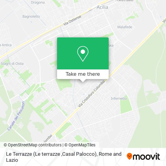 Le Terrazze (Le terrazze ,Casal Palocco) map