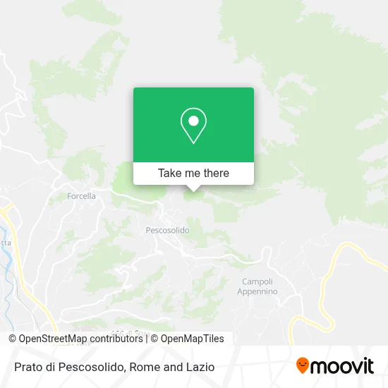 Prato di Pescosolido map