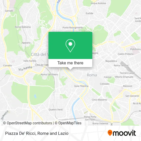 De' Ricci Square map