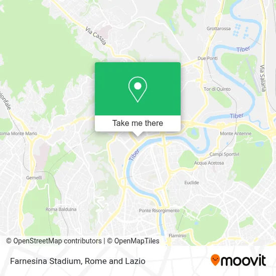 Farnesina Stadium map