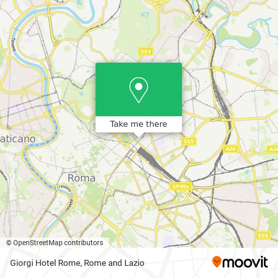 Giorgi Hotel Rome map