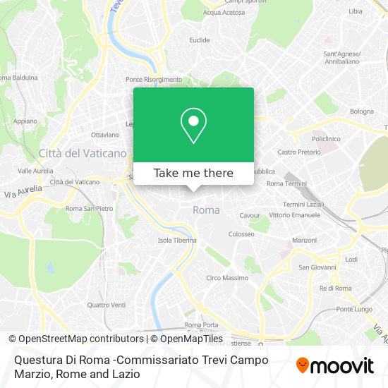Questura Di Roma -Commissariato Trevi Campo Marzio map