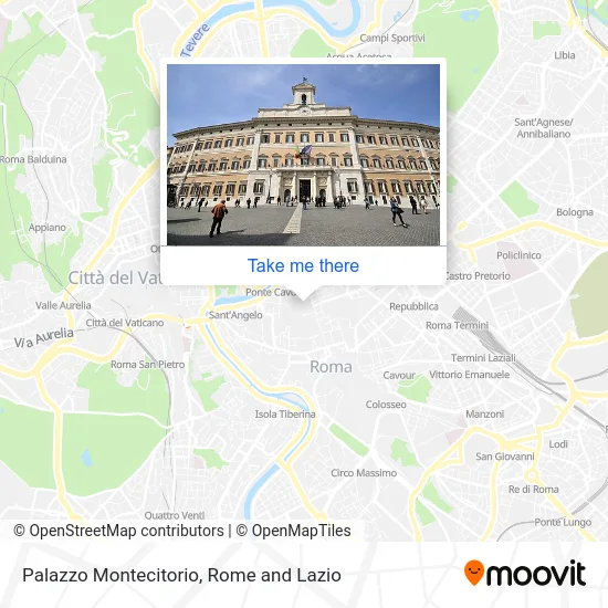 Montecitorio Palace map