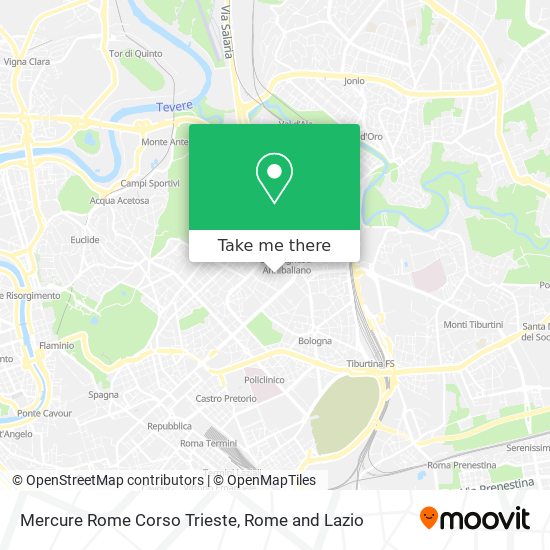 Mercure Rome Corso Trieste map