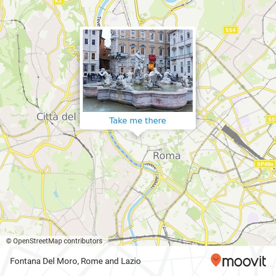 Fontana Del Moro map