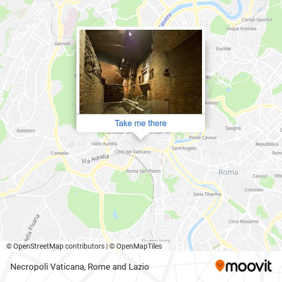 Necropoli Vaticana map