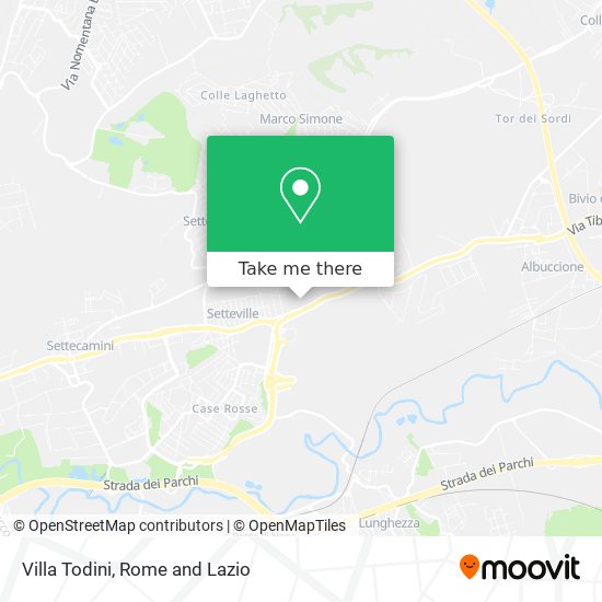 Villa Todini map