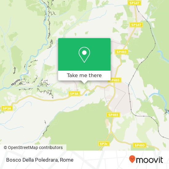 Bosco Della Poledrara map