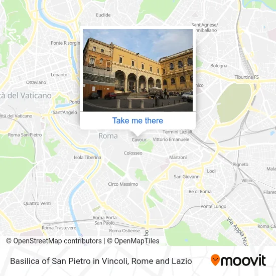 Basilica of San Pietro in Vincoli map