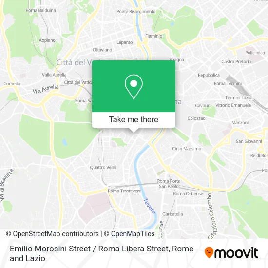 Emilio Morosini Street / Roma Libera Street map