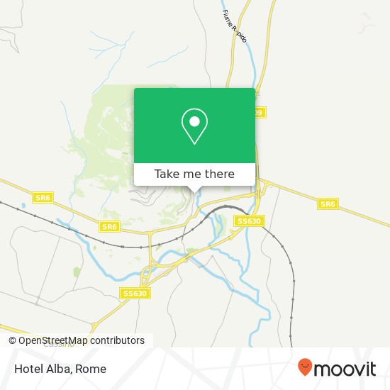 Hotel Alba map