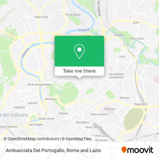 Ambasciata Del Portogallo map