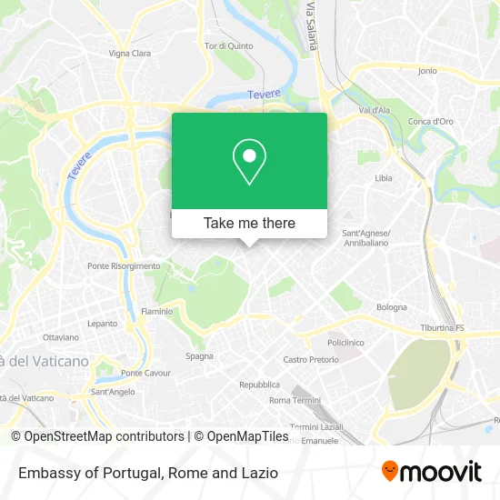Embassy of Portugal map